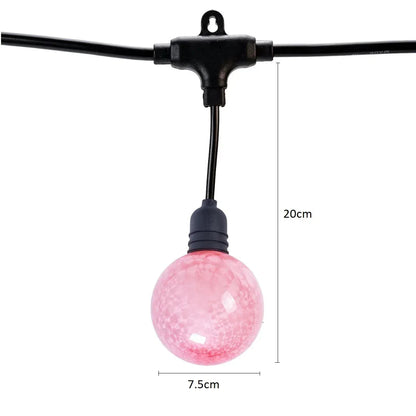 Ghirlanda luminoasa, decorativa, interconectabila, Naimeed D6108, 5m, 10 Becuri LED, Lumina Multicolor