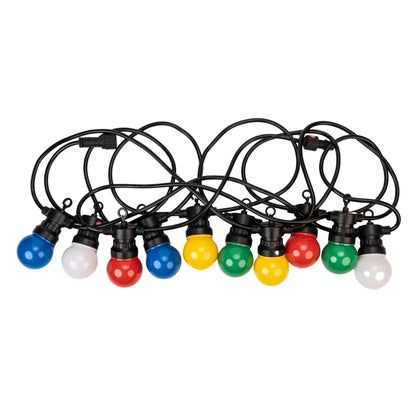 Ghirlanda luminoasa, solara, decorativa, interconectabila, Naimeed D6109, 5m, 10 Becuri LED, Lumina Multicolor