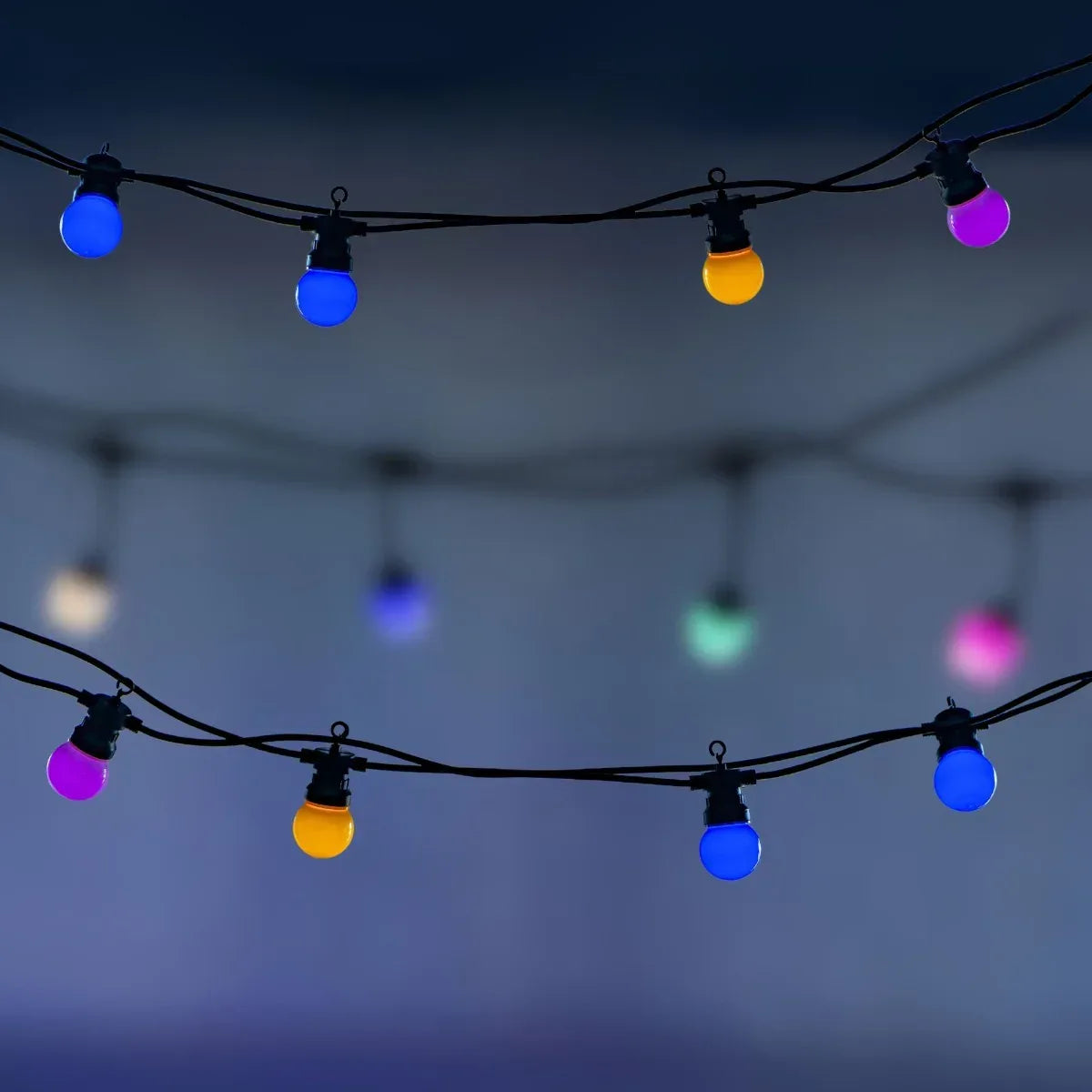 Ghirlanda luminoasa, solara, decorativa, interconectabila, Naimeed D6109, 5m, 10 Becuri LED, Lumina Multicolor