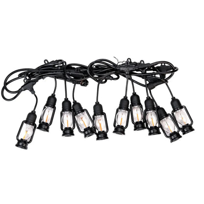 Ghirlanda luminoasa, solara, decorativa, interconectabila, Naimeed D6111, 5m, 10 Becuri LED, Lumina Alb Cald