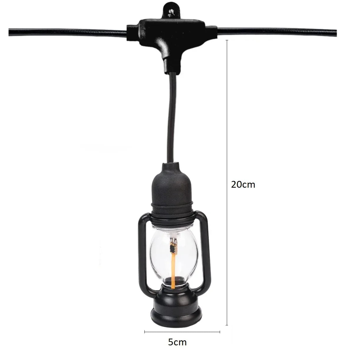 Ghirlanda luminoasa, solara, decorativa, interconectabila, Naimeed D6112, 5m, 10 Becuri LED, Lumina Multicolor