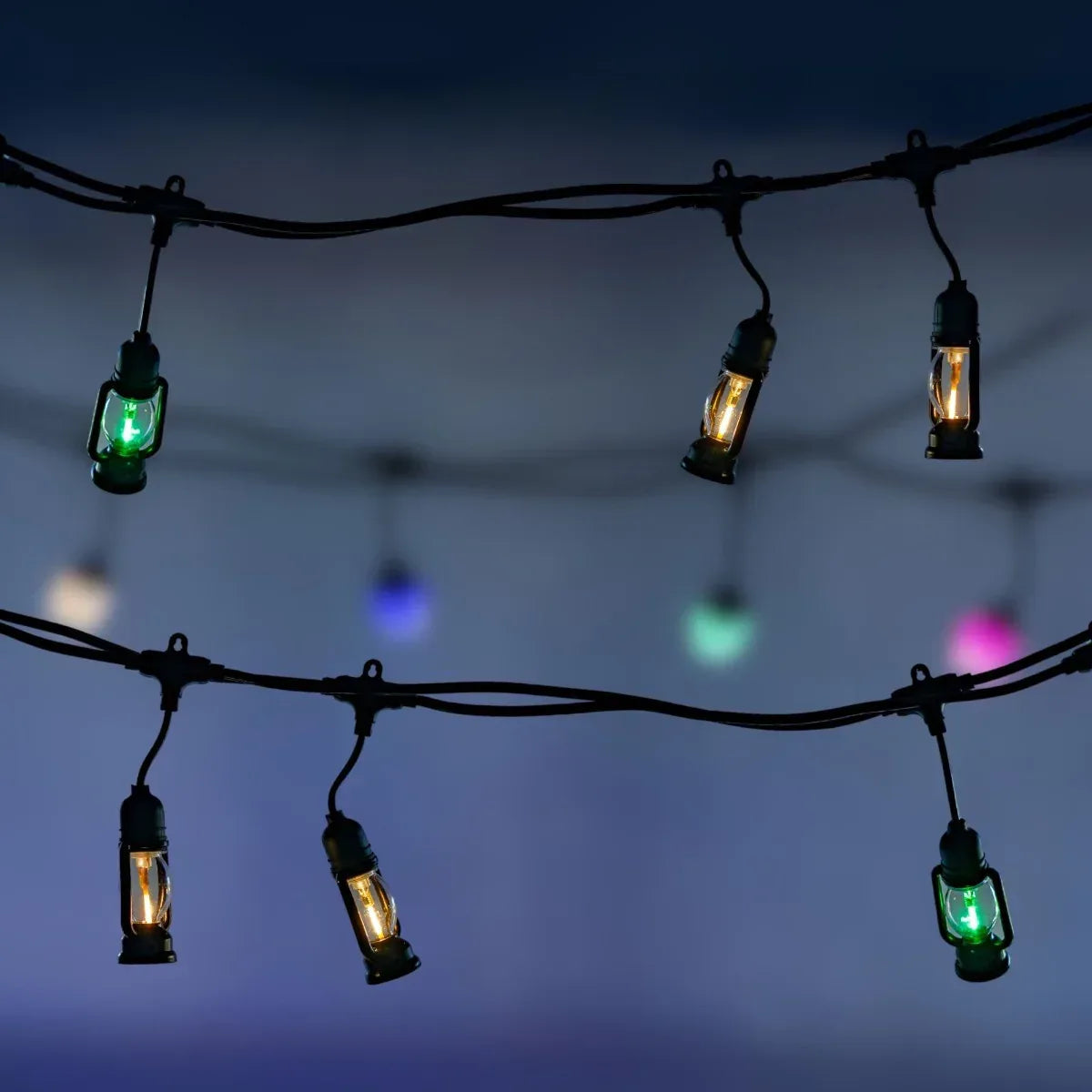 Ghirlanda luminoasa, solara, decorativa, interconectabila, Naimeed D6112, 5m, 10 Becuri LED, Lumina Multicolor