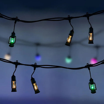 Ghirlanda luminoasa, solara, decorativa, interconectabila, Naimeed D6112, 5m, 10 Becuri LED, Lumina Multicolor