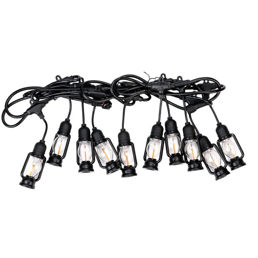 Ghirlanda luminoasa, decorativa, interconectabila, Naimeed D6113, 5m, 10 Becuri LED, Lumina Alb Cald