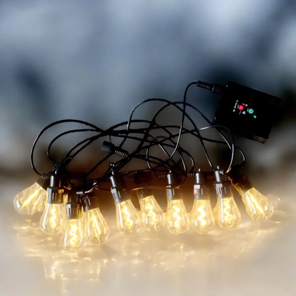 Ghirlanda luminoasa, solara, decorativa, interconectabila, Naimeed D6116, 5m, 10 Becuri LED, Lumina Alb Rece