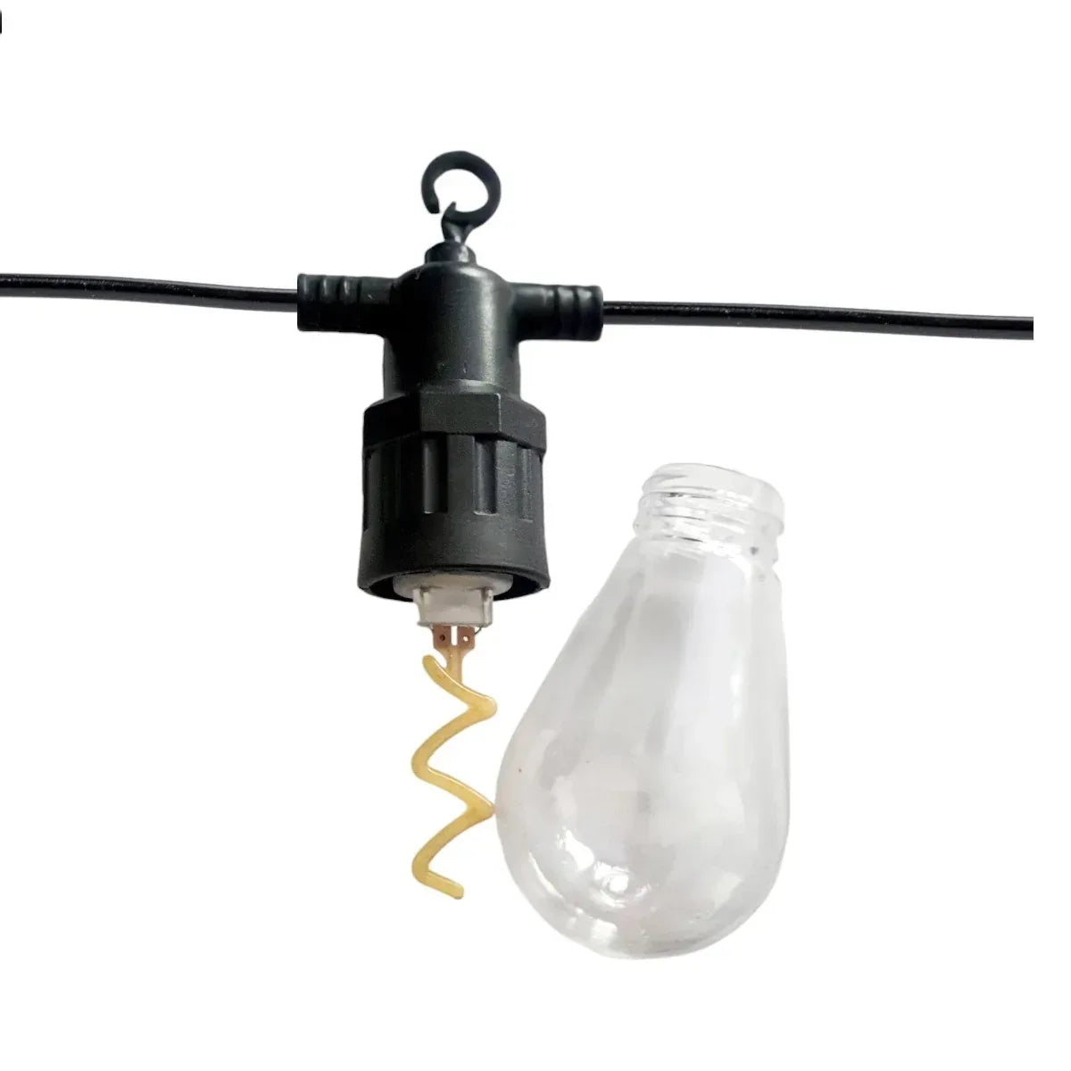 Ghirlanda luminoasa, solara, decorativa, interconectabila, Naimeed D6116, 5m, 10 Becuri LED, Lumina Alb Rece