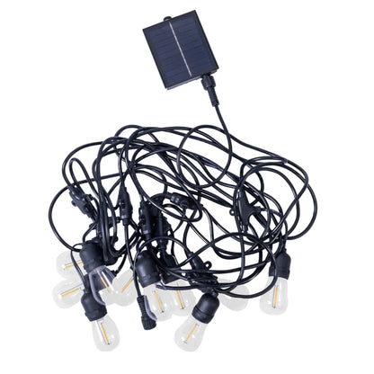 Ghirlanda luminoasa, solara, decorativa, interconectabila, Naimeed D6123, 5m, 10 Becuri LED, Lumina Alb Cald