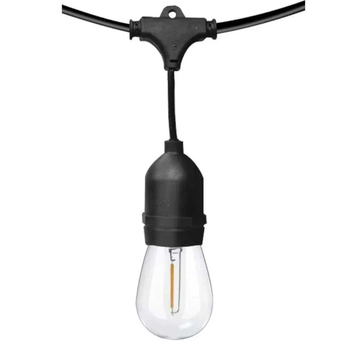 Set 10 becuri LED E27, un filament 1W, 220V, pentru ghirlanda, Naimeed D6129, Lumina Alb Cald