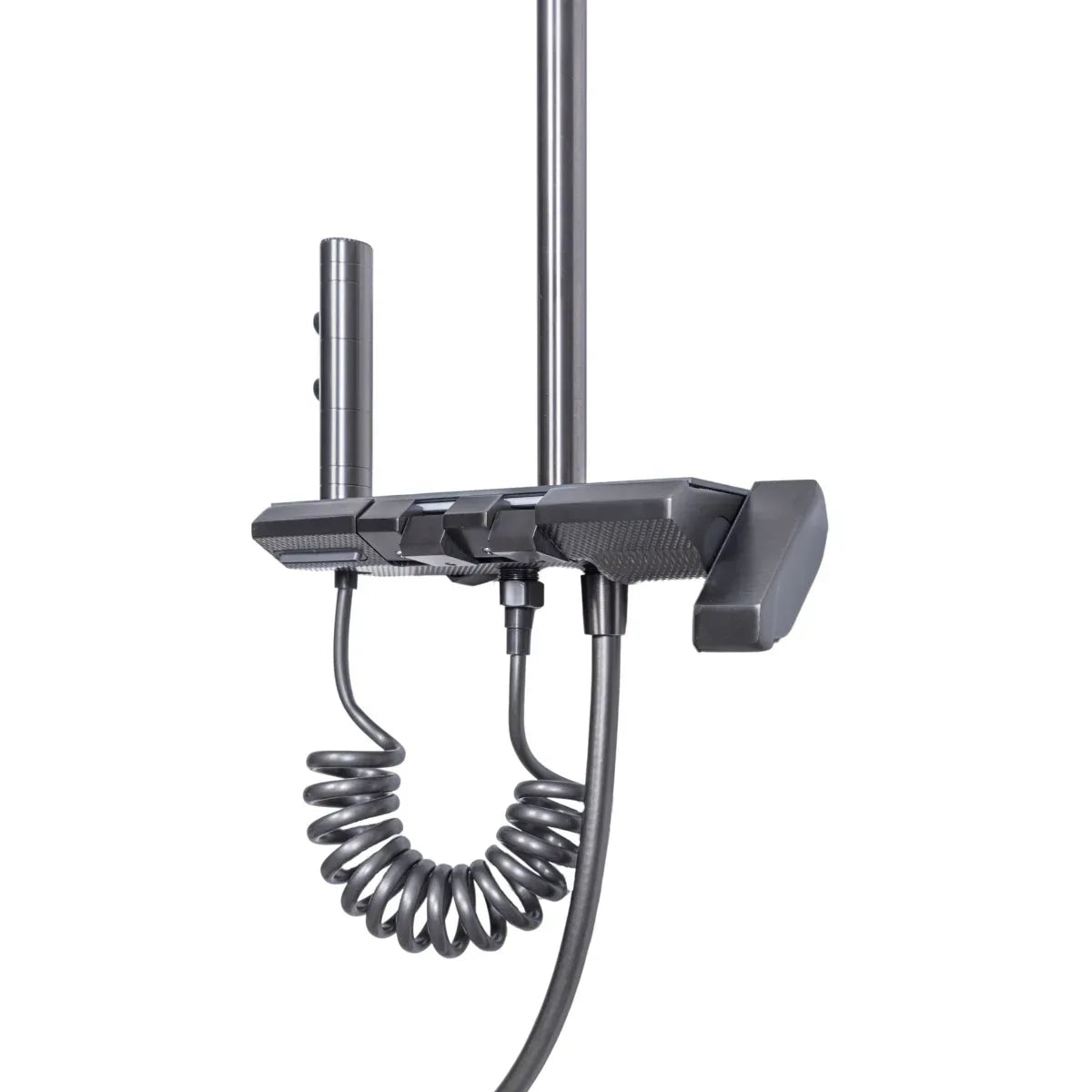 Coloana de dus, cu para fixa si para mobila, Naimeed D6138, 4 functii, otel inoxidabil, Argintiu