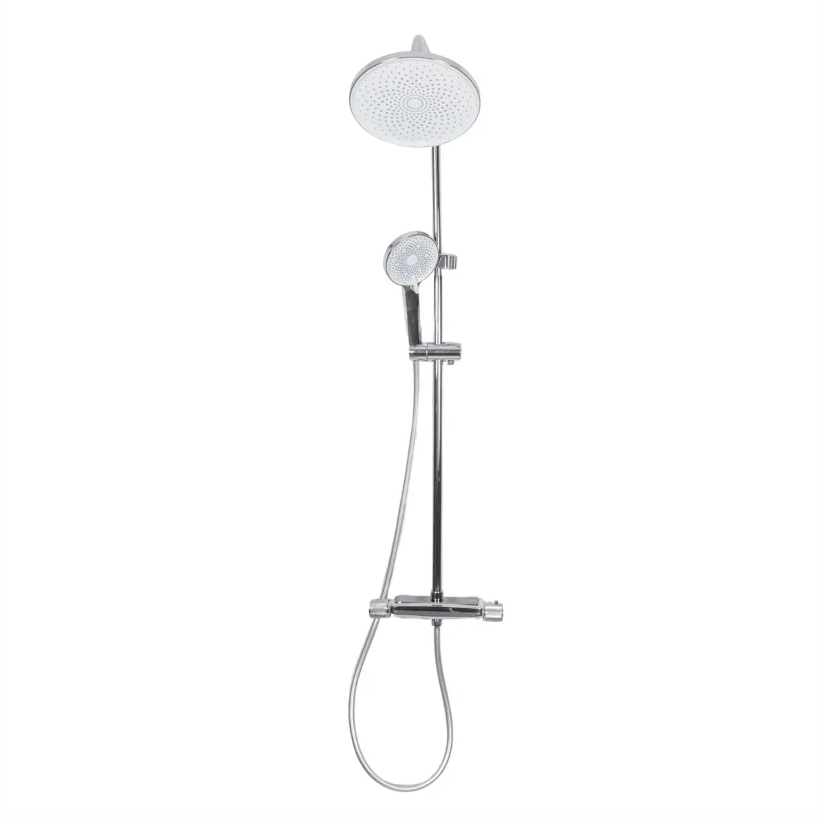 Coloana de dus, cu para fixa si para mobila, Naimeed D6148, 3 functii, otel inoxidabil, Argintiu