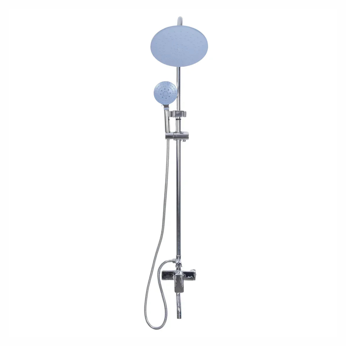 Coloana de dus, cu para fixa si para mobila, Naimeed D6151, 3 functii, otel inoxidabil, Argintiu