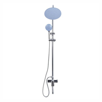 Coloana de dus, cu para fixa si para mobila, Naimeed D6151, 3 functii, otel inoxidabil, Argintiu