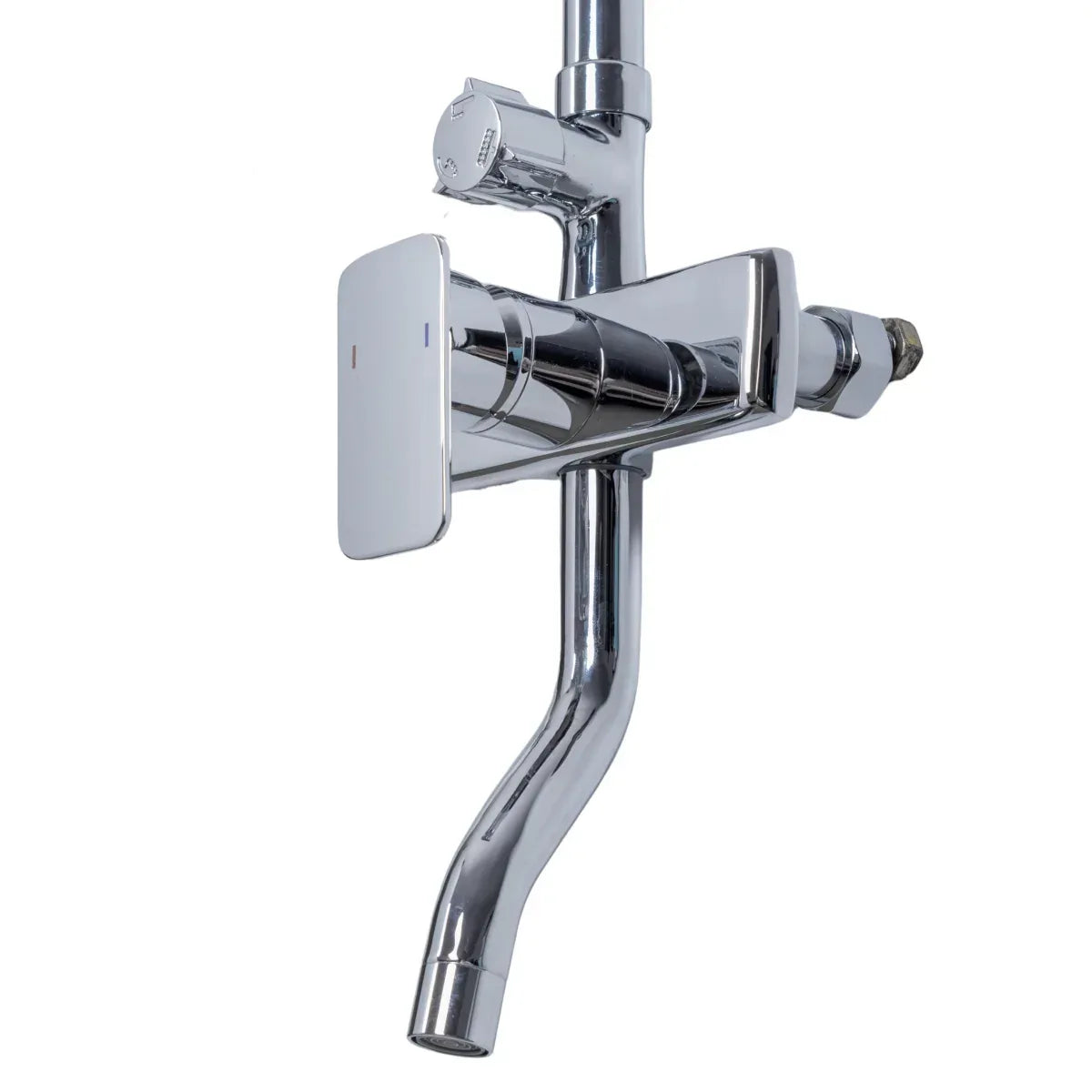 Coloana de dus, cu para fixa si para mobila, Naimeed D6151, 3 functii, otel inoxidabil, Argintiu