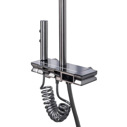 Coloana de dus, cu para fixa si para mobila, Naimeed D6158, 4 functii, otel inoxidabil, Argintiu
