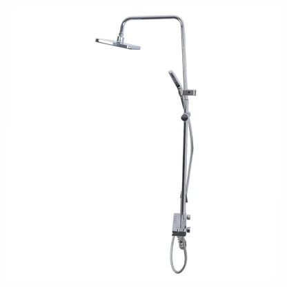 Coloana de dus, cu para fixa si para mobila, Naimeed D6160, 4 functii, otel inoxidabil, Gri