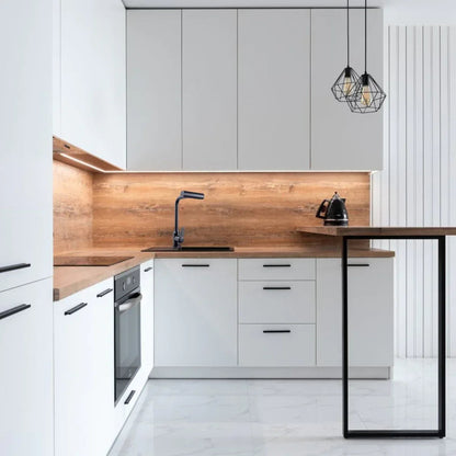 Baterie chiuveta de bucatarie, rotire 360°, multifunctionala, cu design modern, Naimeed D6182, Negru mat