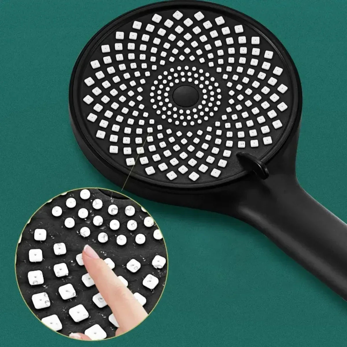 Para de dus universala, 3 moduri de jet, Naimeed D6189, 25.5x12.5cm, diametru 25cm, Negru