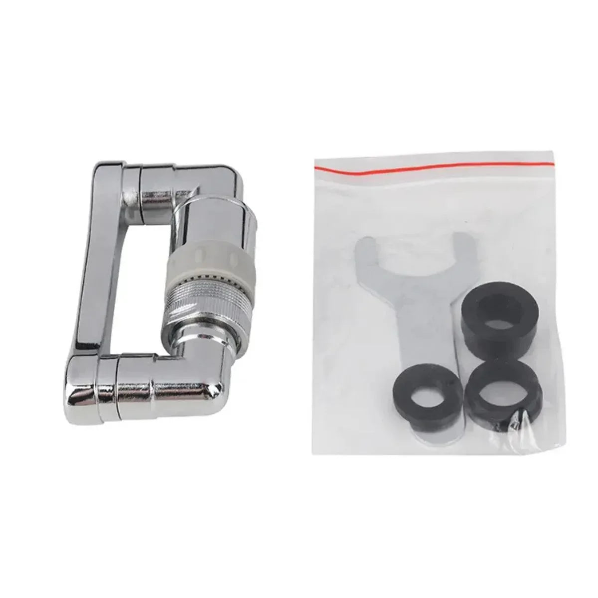 Extensie pivotanta pentru robinet, 2 moduri de pulverizare, Naimeed D6192, Argintiu