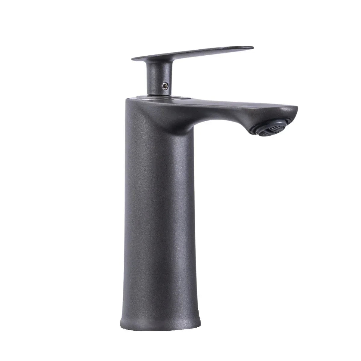 Baterie pentru baie cu design modern, Naimeed D6199, Gri mat