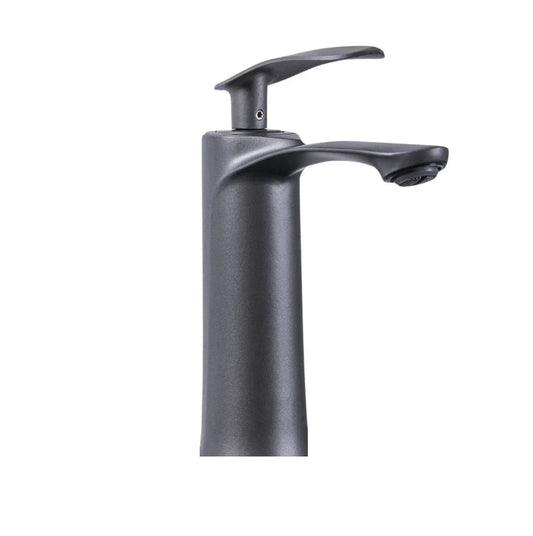 Baterie pentru baie cu design modern, Naimeed D6201, Gri mat