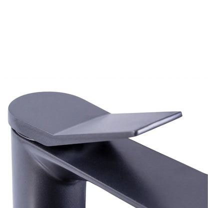 Baterie pentru baie cu design modern, Naimeed D6205, Gri mat