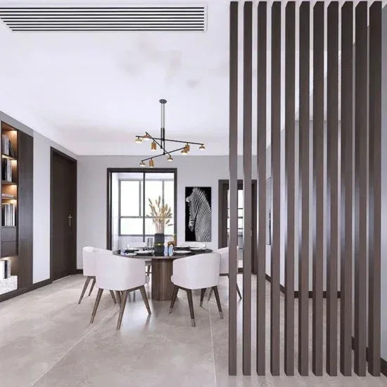 Set 5 profile Rectangular Decorativ Ranforsat WPC, Naimeed D6214, 260x10x5cm, Portocaliu