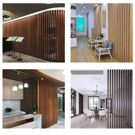 Suport interior pentru profil Rectangular WPC, Naimeed D6216, 9.5x4.5x2cm, Gri