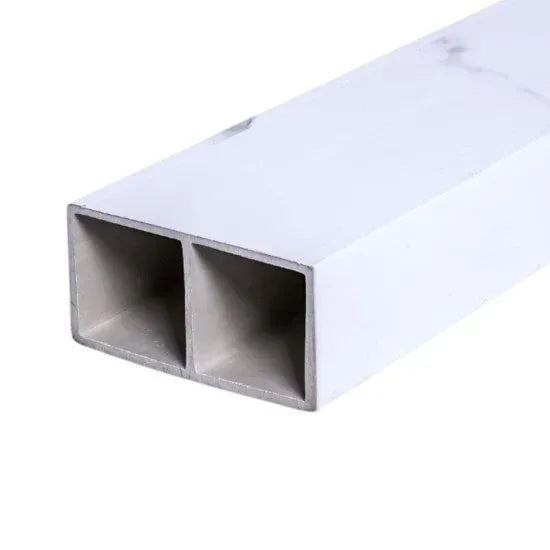 Set 5 profile Rectangular Decorativ Ranforsat WPC, Naimeed D6210, 260x10x5cm, Alb marmura