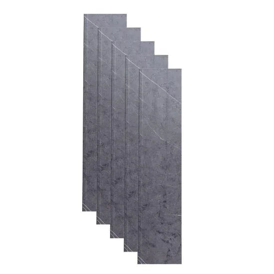 Set 5 profile Rectangular Decorativ Ranforsat WPC, Naimeed D6212, 260x10x5cm, Gri marmura