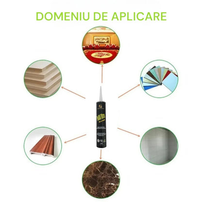 Adeziv pentru panouri decorative, WPC, riflaje, Naimeed D6230, Transparent, 310ml