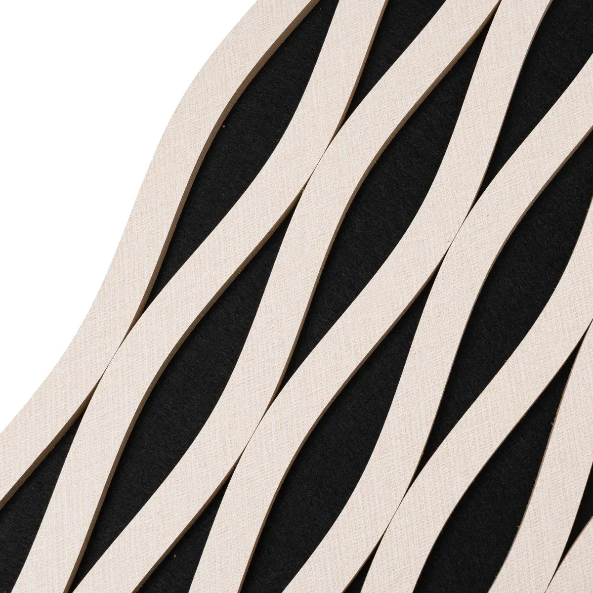 Set 3 Panouri riflaj acustic decorativ, MDF si pasla, Naimeed D6241, 240x30x1.8cm, Stejar