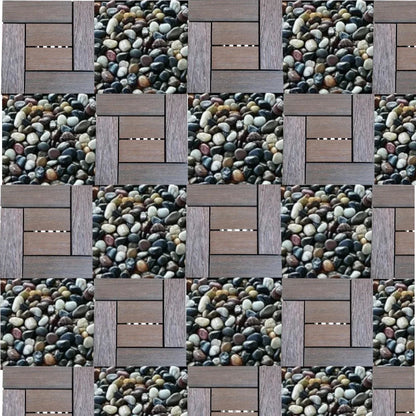 Dala deck terasa WPC, Naimeed D6253, 30x30x2cm, Maro