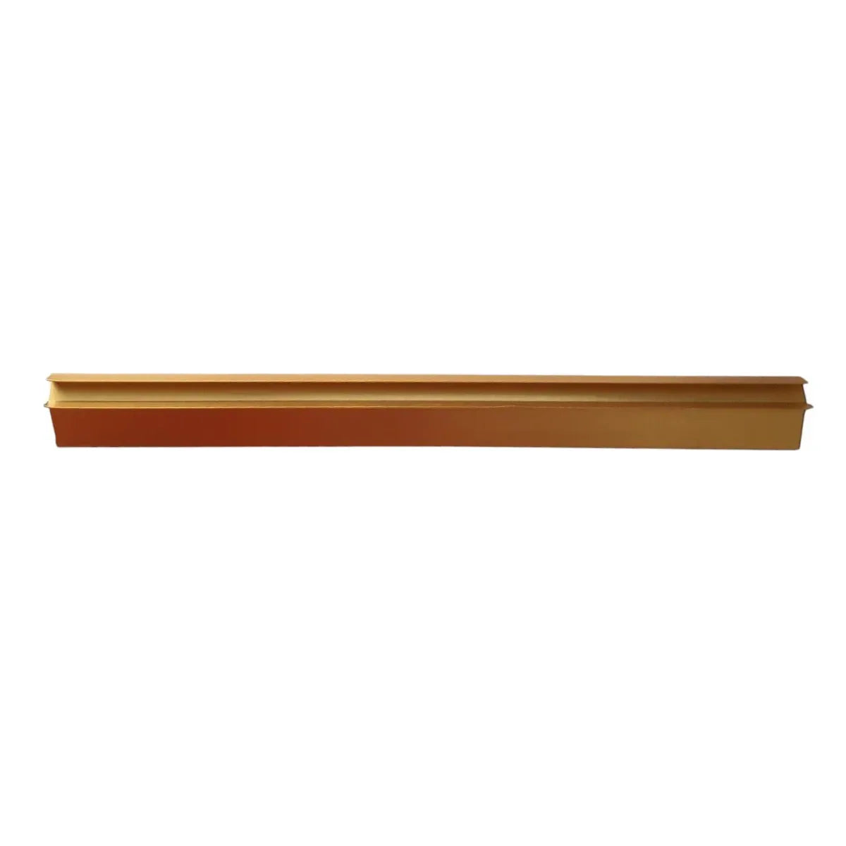 Set 3 profile de colt exterior, ascutit, pentru imbinarea panourilor cristal carbon si carbune de bambus, Naimeed D6332, aluminiu, 300x0.5cm, Auriu