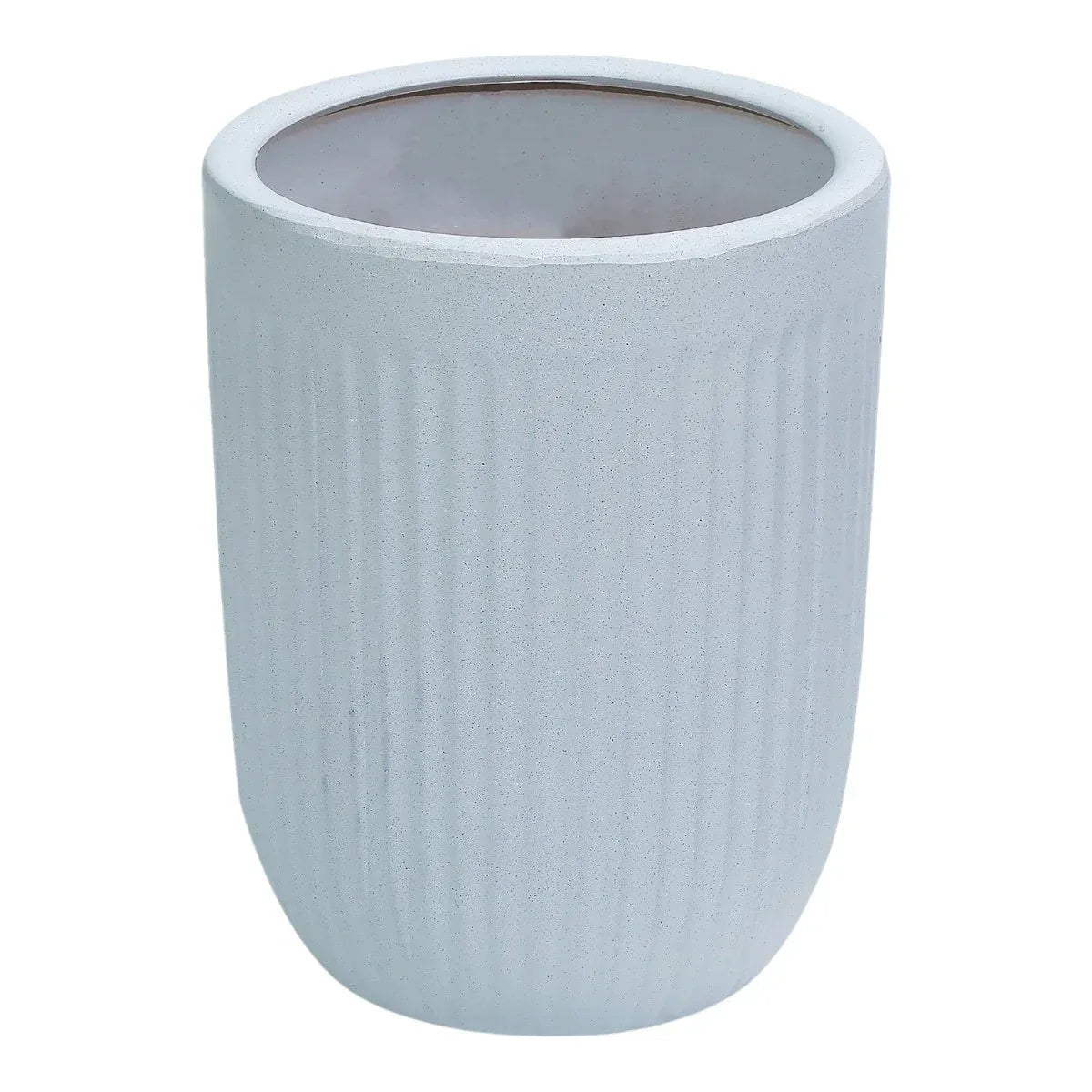 Ghiveci ecologic, Eco-friendly, Naimeed D6358, Mare, din materiale minerale, Alb, 48x40x40cm