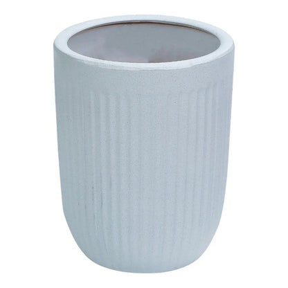 Ghiveci ecologic, Eco-friendly, Naimeed D6358, Mare, din materiale minerale, Alb, 48x40x40cm