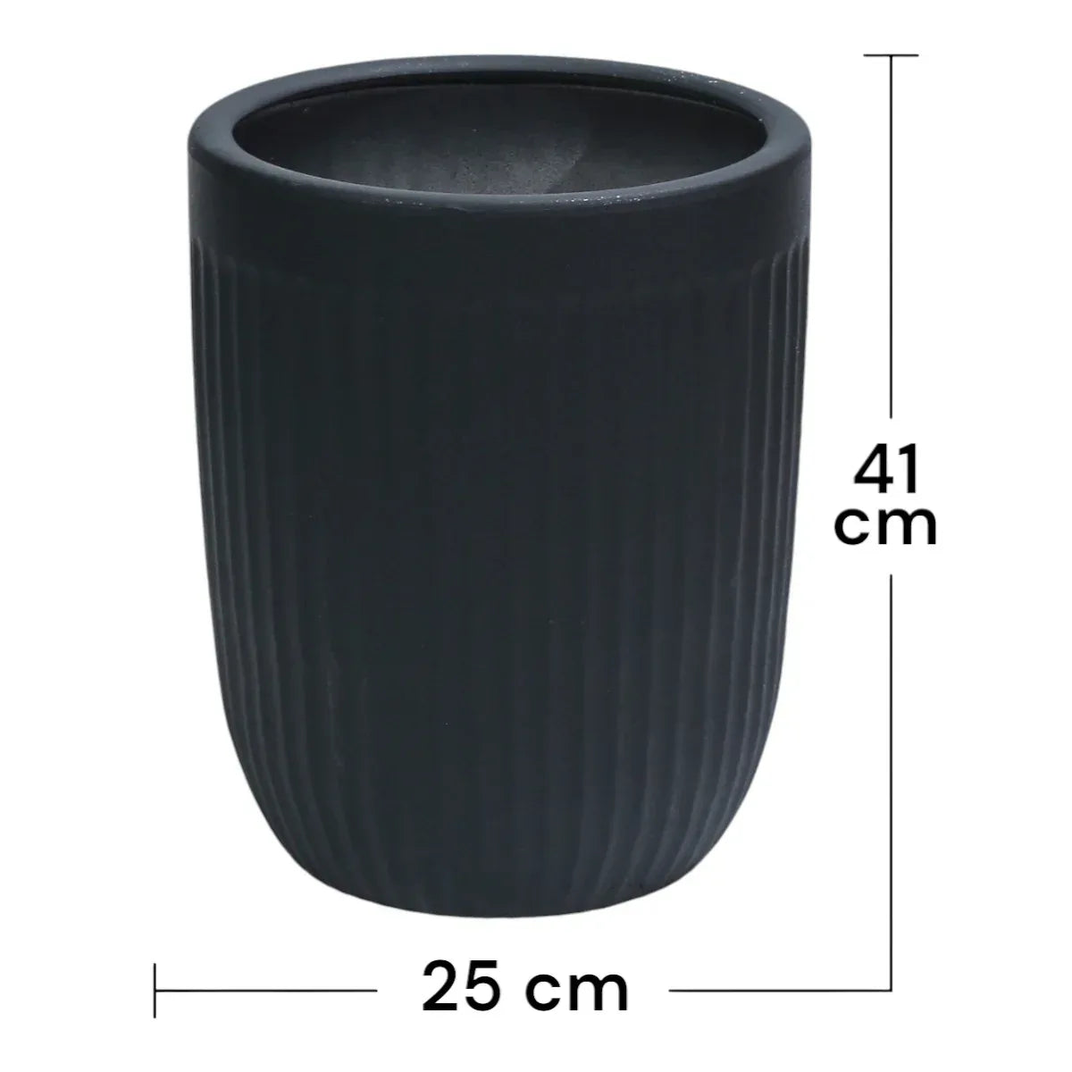 Ghiveci ecologic, Eco-friendly, Naimeed D6359, Mic , din materiale minerale, Alb, 44x32x32cm