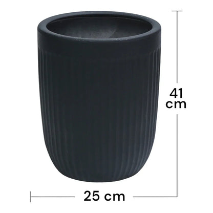 Ghiveci ecologic, Eco-friendly, Naimeed D6359, Mic , din materiale minerale, Alb, 44x32x32cm