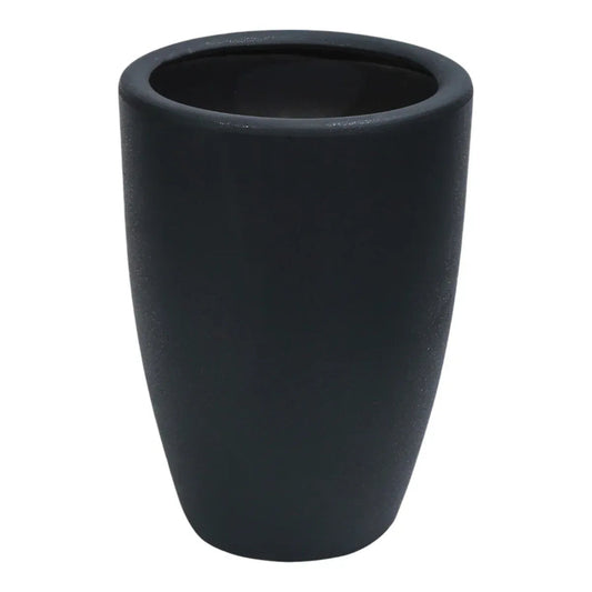 Ghiveci ecologic, Eco-friendly, Naimeed D6363, Mare, din materiale minerale, Negru, 48x39x39cm