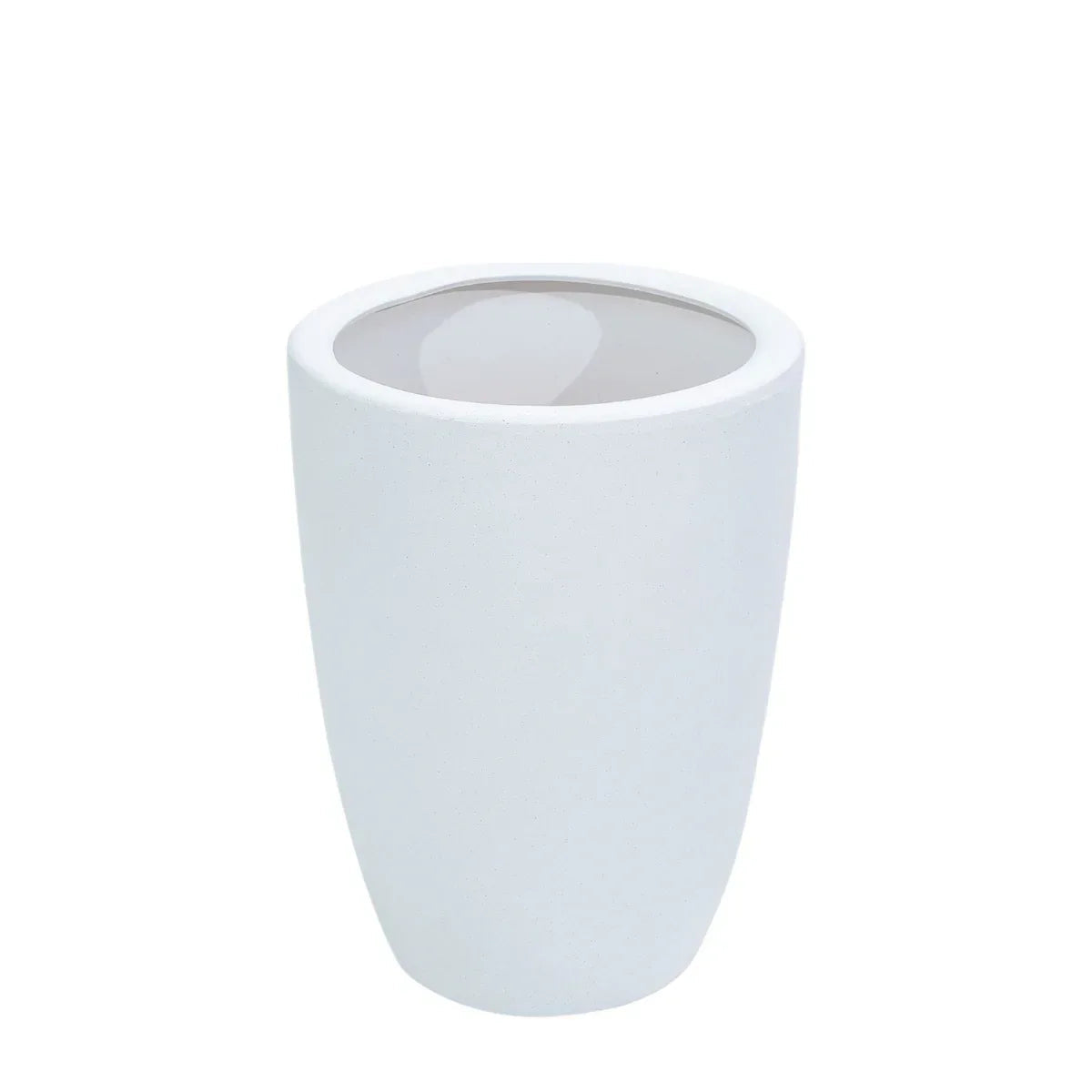 Ghiveci ecologic, Eco-friendly, Naimeed D6364, Mic, din materiale minerale, Alb, 39x24x24cm