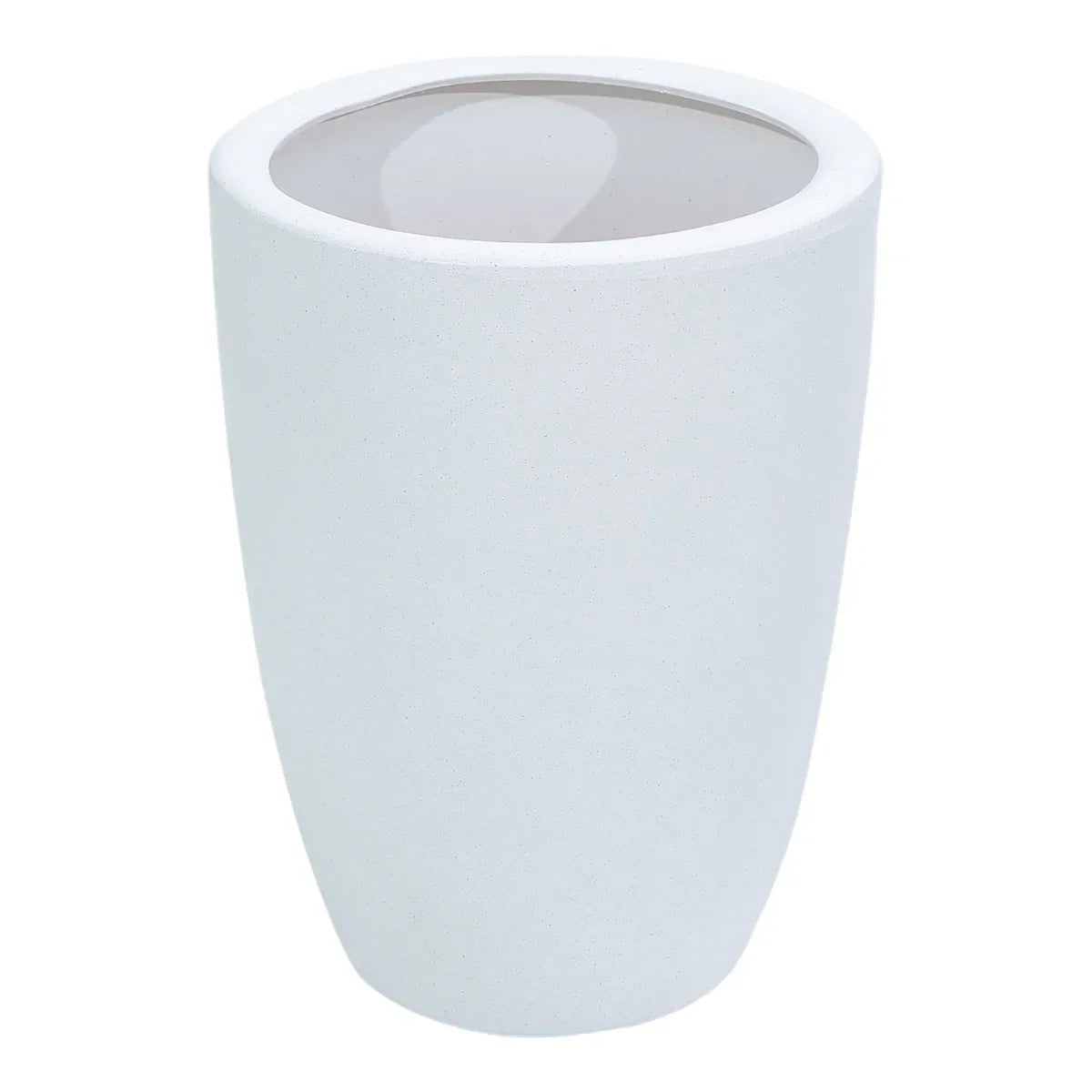 Ghiveci ecologic, Eco-friendly, Naimeed D6364, Mare, din materiale minerale, Alb, 48x39x39cm