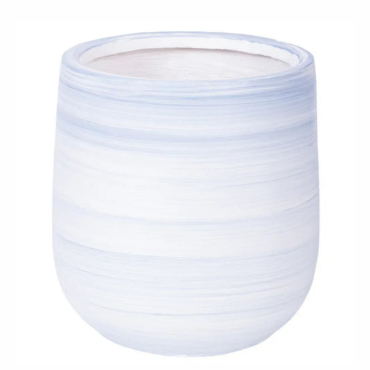 Ghiveci ecologic, Eco-friendly, Naimeed D6376, Mediu, din materiale minerale, Albastru, 37x30x30cm