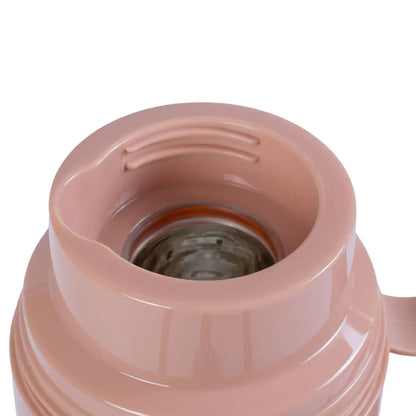 Termos, Naimeed D6418, pentru bauturi reci sau calde, Sticla si ABS, 1.8L, Maro, 160x345x132mm