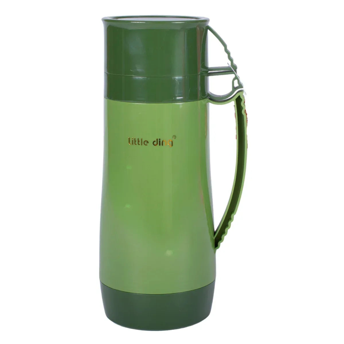 Termos, Naimeed D6418, pentru bauturi reci sau calde, Sticla si ABS, 1.8L, Verde, 160x345x132mm