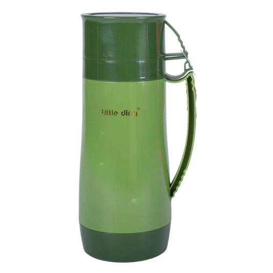 Termos, Naimeed D6418, pentru bauturi reci sau calde, Sticla si ABS, 1.8L, Verde, 160x345x132mm