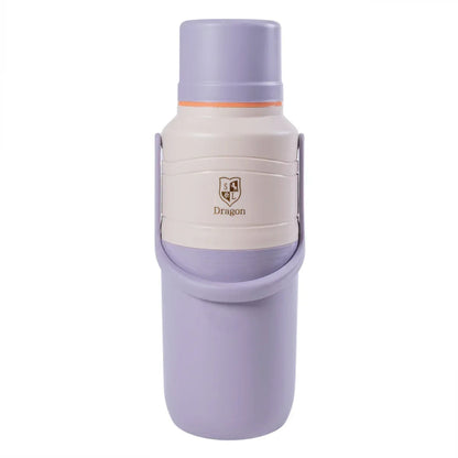 Termos, Naimeed D6421, pentru bauturi reci sau calde, Sticla si ABS, 2L, Mov, 114x400x200mm