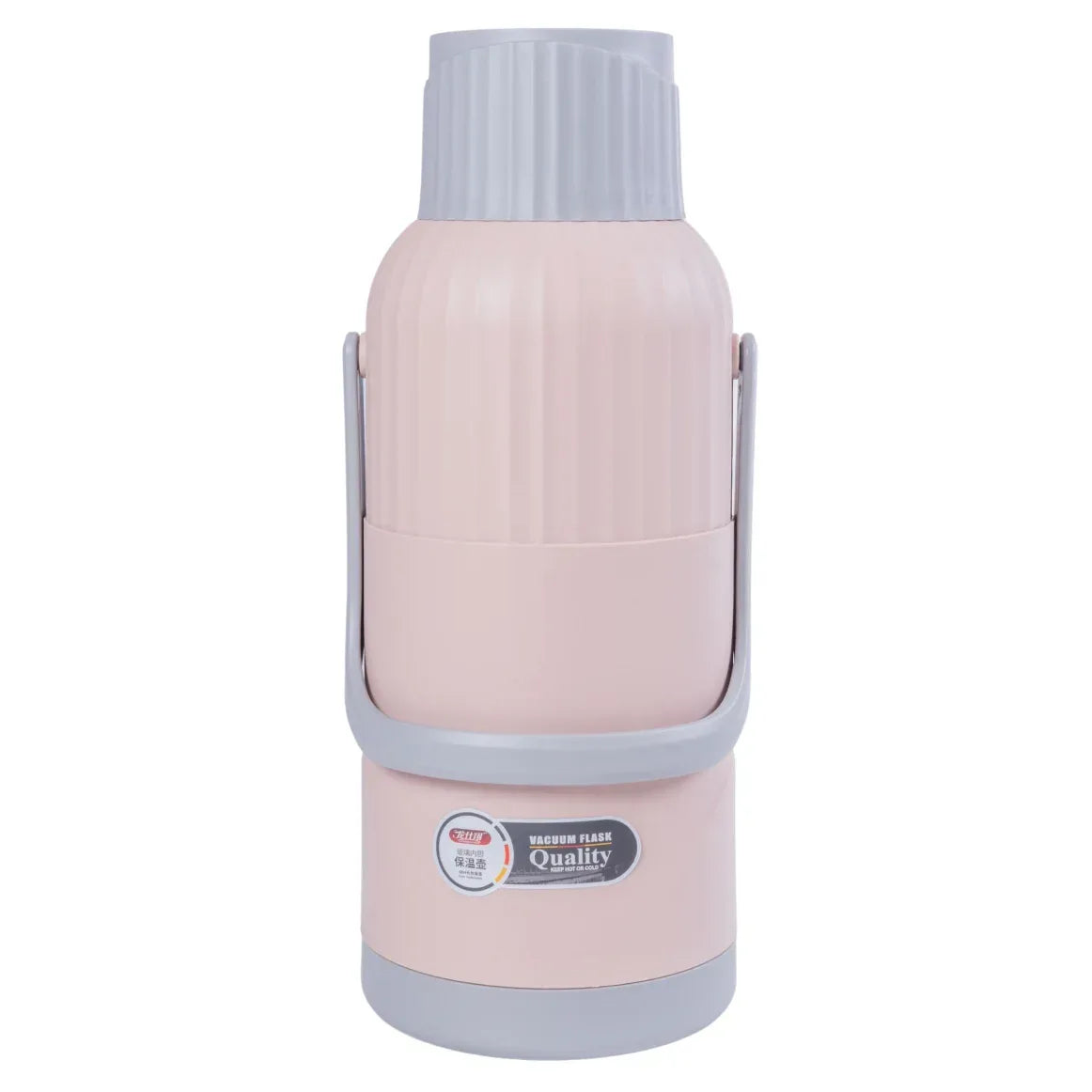 Termos, Naimeed D6423, pentru bauturi reci sau calde, Sticla si ABS, 3L, Roz, 165x480x162mm