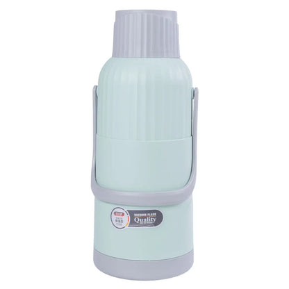 Termos, Naimeed D6423, pentru bauturi reci sau calde, Sticla si ABS, 3L, Turcoaz, 165x480x162mm