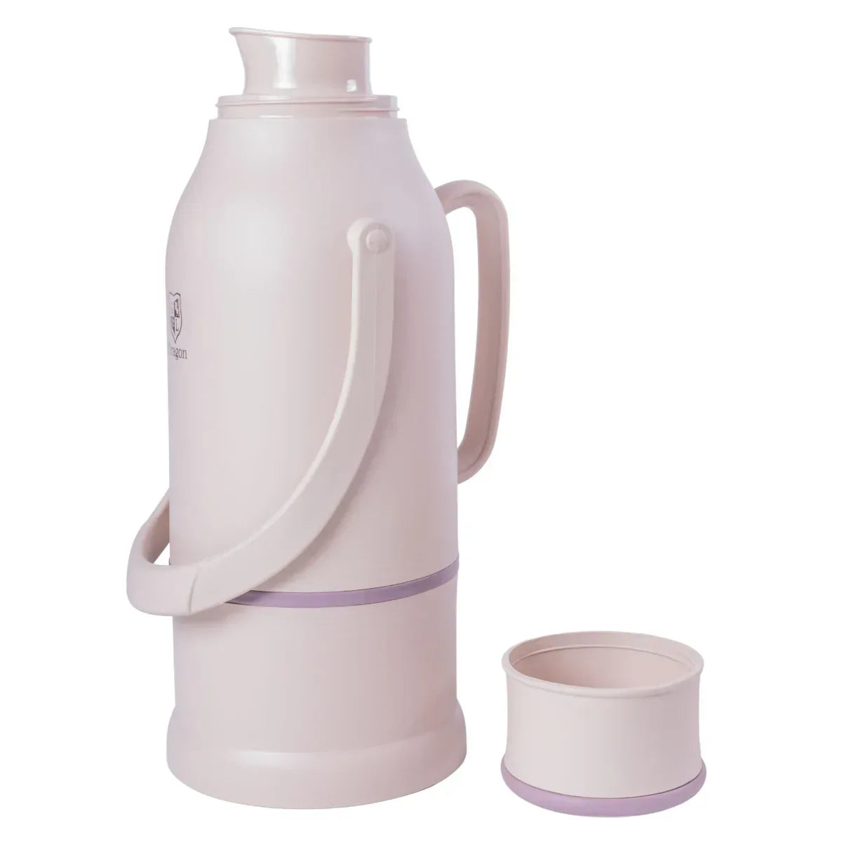 Termos, Naimeed D6424, pentru bauturi reci sau calde, Sticla si ABS, 3L, Crem, 165x500x200mm