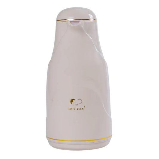 Termos, Naimeed D6430, pentru bauturi reci sau calde, Sticla si ABS, 1.4L, Crem, 145x320x190mm