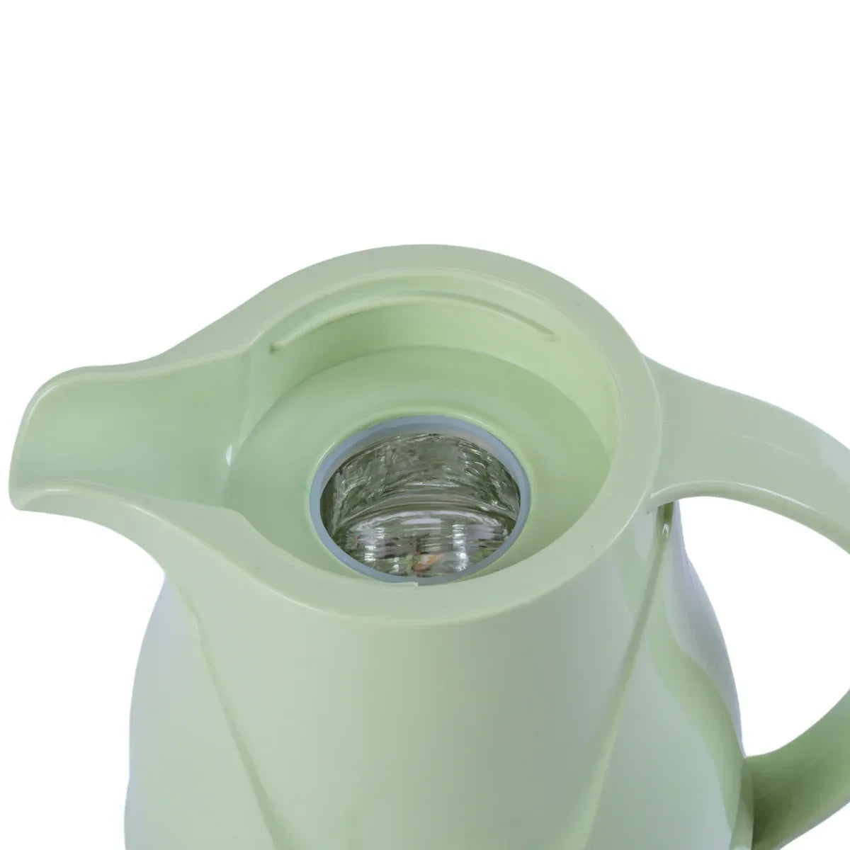Termos, Naimeed D6430, pentru bauturi reci sau calde, Sticla si ABS, 1.4L, Verde, 145x320x190mm